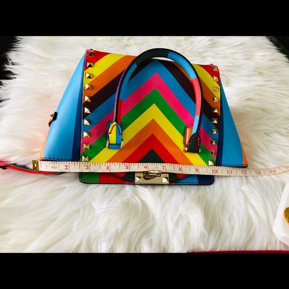 VALENTINO Bag Multicolor 1973 Authentic - Picture 7 of 11